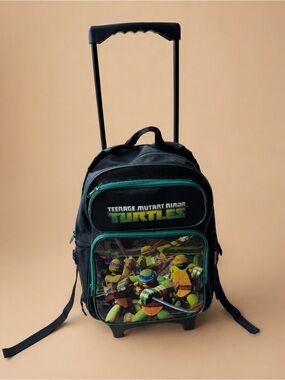 Teenage Mutant Ninja Turtles Rolling Backpack Luggage Travel bag